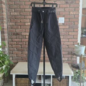 TYROLIA By HEAD SKIWEAR Women's Ski Snowboard Pants Stirrups Black outerwear